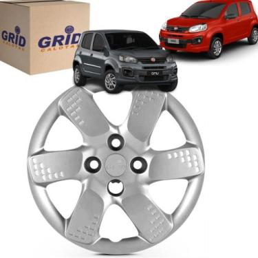 Imagem de 1 Calota Uno Way 2013 Aro 14 Polegadas Cubo Baixo Grid