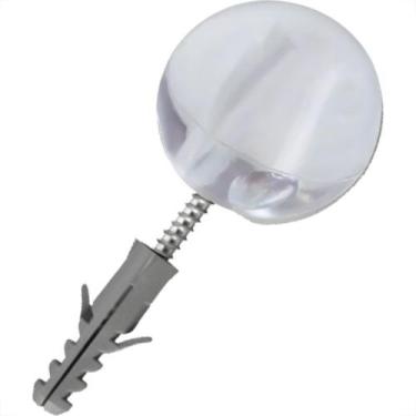 Imagem de Batedor De Porta Sforplast Bola Cristal Pacote Com 10 Pecas