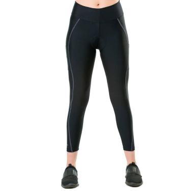 Imagem de Calça de Ciclismo Elite  Feminino Walloine Preto 