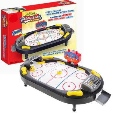 Imagem de Jogo Hockey de Mesa Pinball 2 Jogadores Placar Manual Divertido Castel