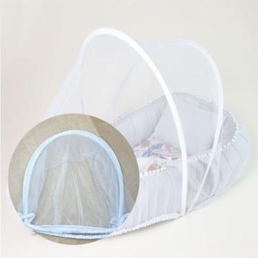 Imagem de Ninho Redutor de Berço para Bebê com Mosquiteiro Protetor Menina Menino (Mundo Pet)