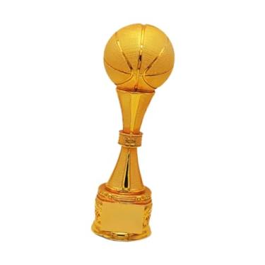 Imagem de simhoa Colecionáveis ​​de prêmios de concurso de troféus esportivos, torneios da festa de celebração da festa de celebração Ornament Award Trophy Resina, Basquetebol