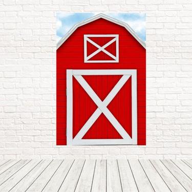 Imagem de Painel Retangular Tecido 3D Celeiro 1,50 X 2,20 Frt-5277