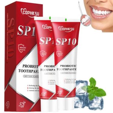 Imagem de Pasta de Dentes HACLRA SP-10 Probiótica e Ultrabranqueadora - Kit com 