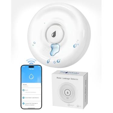 Imagem de FREEZE2TRIM Sensor De Água Drip Defender Pro, Detector De Vazamento De Água Wi-Fi Para Casa Com Alarme De 100 Db, Alta Sensibilidade, Ip66 À Prova D'Água, Fácil Instalação, Alarme De Umidade Intelig