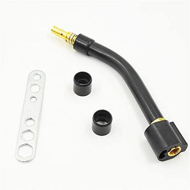 Imagem de Tocha de soldagem 24 peças/conjunto 15AK Binzel tocha consumíveis eletrodo e escudo copos e pontas de haste de elo dobra de pescoço de ganso para máquina de solda MIG cabeça de tocha (0,9 mm)