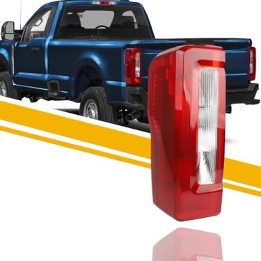 Imagem de Dasbecan Conjunto de luz traseira tipo halogênio compatível com 2023-2025 Ford F250 F350 Super Duty (sem ponto cego) lanterna traseira esquerda substituição do lado do motorista PC3Z13405D