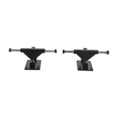 Imagem de Skateboard Truck 2pcs Combo 3,25 polegadas Rodas ABEC Longboard Acessório (Preto)
