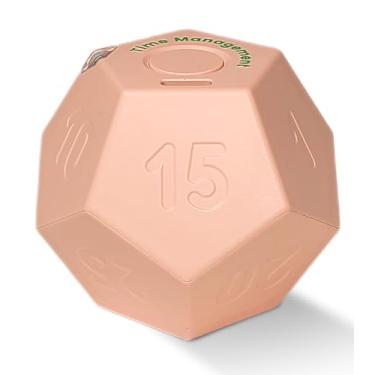 Imagem de CreaViva Temporizador Cubo Pomodoro, recarregável pequeno, fofo, temporizador para crianças e sala de aula, cozinha, cozinha, treino e contagem regressiva, ferramenta de gerenciamento de tempo (rosa