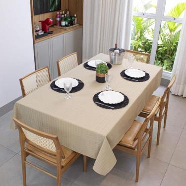 Imagem de Toalha de Mesa Retangular 6 Lugares Texturatta 2,10 x 1,50 - Cozzilar,