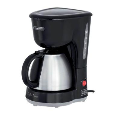 Imagem de Cafeteira Elétrica com Jarra Inox Filtro Permanente Black+Decker Preta