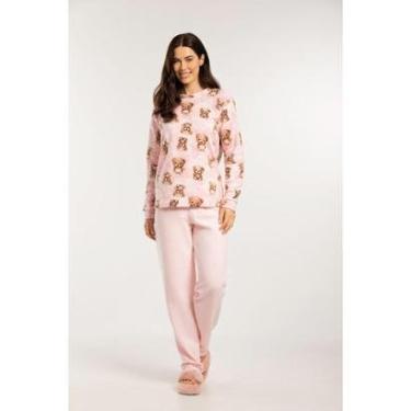 Imagem de Conjunto Pijama Soft Fleece Térmico Feminino-Feminino