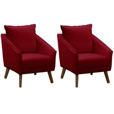 Imagem de Kit 2 Poltronas para Sala e Escritório Decorativas Ellen - Konfort, Ve