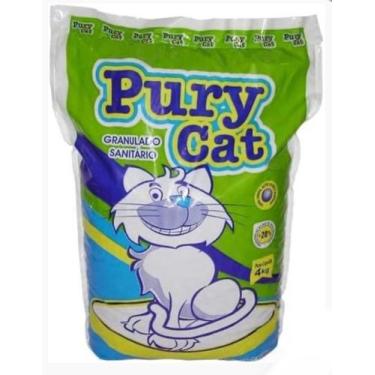 Imagem de Areia higiênica para gatos granulada Pury Cat 4Kg - Nacional Pet