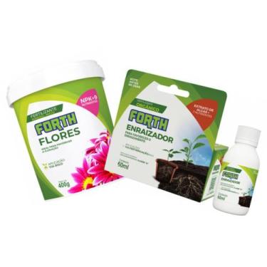 Imagem de KIT Fertilizante para Flores + Fertilizante Enraizador FORTH - FORTH J