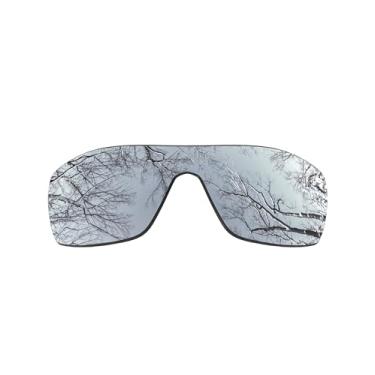 Imagem de ToughAsNails Lentes de reposição polarizadas para óculos de sol Oakley Turbine Rotor OO9307 - Mais opções, Cromado prateado - polarizado, One Size
