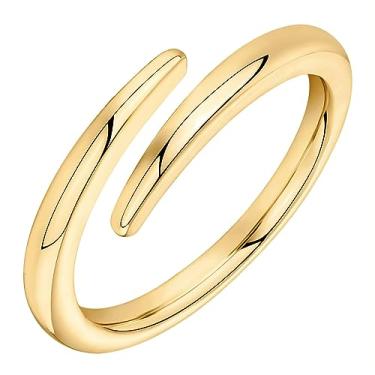 Imagem de PAVOI Aliança Eternity banhada a ouro 14K para mulheres, 6, Ouro amarelo, Sem pedra preciosa