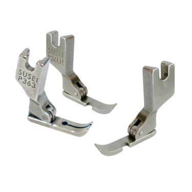 Imagem de Kit Pé Calcador de Ziper Direito Esquerdo e Central Para Maquina de Costura Reta Industrial