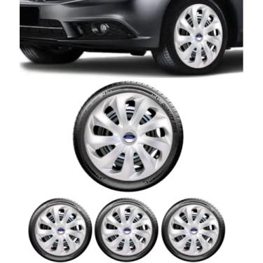 Imagem de Kit 4 Calota Esportiva Velox Prata Aro 13 For Ka 2000 2002 2003 2004 2005 2006 2007 2008 2009 2010 2011 Novo Ka Hatch Sedan Fiesta Hatch Sedan Focus Hatch Sedan