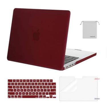 Imagem de MOSISO Compatível com MacBook Pro 14 polegadas 2026 2025 2024 2023 2022 2021 M5 M4 M3 M2 M1 A3434 A3112 A3185 A3401 A2918 A2992 A22 779 A 2442, capa rígida, capa de teclado, película de tela e bolsa