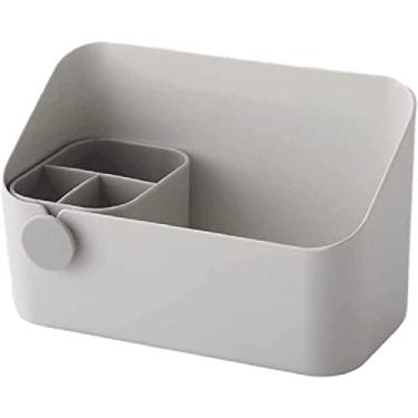 Imagem de Porta-lápis de mesa, suporte de lápis multigrade, suporte de caneta de grande capacidade, suporte de pincel de maquiagem durável multifuncional, suporte de armazenamento de canetas criativo, papelaria
