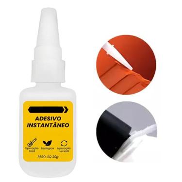 Imagem de Cola Adesiva Instantânea 20g Multiuso Alta Resistência e Cura Rápida B