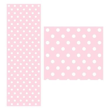 Imagem de Papel De Parede Adesivo Bolinha Rosa Grande 1,5 Metros O Rolo Np362