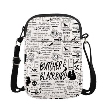 Imagem de Bolsa tiracolo Butcher Bird com inspiração de açougueiro e pássaros, presente para amantes de açougueiro, presente da série de livros, presente de leitura de romance escuro, CB, Butcher Bird Mini