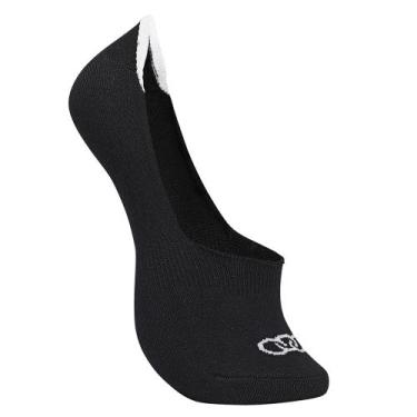 Imagem de Meia Cano Ultra Invisível Olympikus Masculina, Preto, 39-44