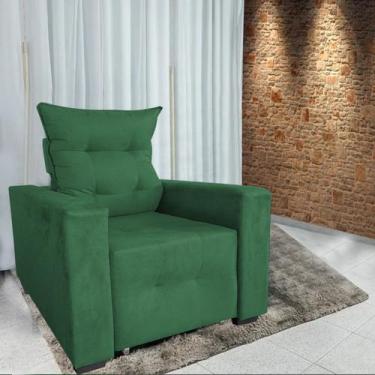 Imagem de Poltrona Amamentação E Decoração Helena - B Home Decor, Verde, Madeira