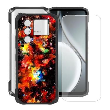 Imagem de YQINHHME Capa protetora de TPU macia preta para Doogee Blade 10 Max (6,6 polegadas) com 1 protetor de tela de vidro temperado, capa fina de silicone à prova de choque para Doogee Blade 10 Max - XT147