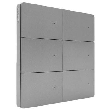 Imagem de Interruptor Inteligente Zigbee Full Switch 6 TeclaS Cinza Novadigital 