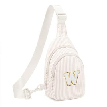 Imagem de Viverte Presentes para meninas de 8, 9, 10, 11, 12 anos, bolsas transversais, pochete para meninas adolescentes, presentes personalizados para mulheres, Bege