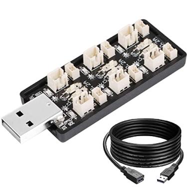Imagem de DKARDU Carregador USB de bateria LiPo 1S 3,7V/4,20V 6 canais 1S LiPo Charger JST 1.25 JST-PH 2.0 mCX mCPX conectores, com cabo de extensão USB, para carregar baterias