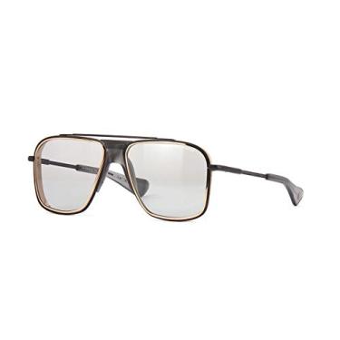 Imagem de Óculos de sol Dita INITIATOR DTS116-58-03 Preto Ferro – Aros de lente de ouro rosa – Cinza cristal fosco c/ Cinza médio – Lente AR 58 mm