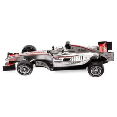 Imagem de Brinquedo Carro Carrinho De Corrida Formula 1 Fricção Prata - Etitoys
