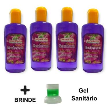 Imagem de Kit 4 Cheirinho Concentrado Desinfetante Limpeza Essência Casa 140ml M