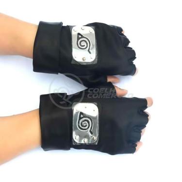Imagem de Luvas De Couro Kakashi Hatake Sensei Ninja Que Copia Naruto