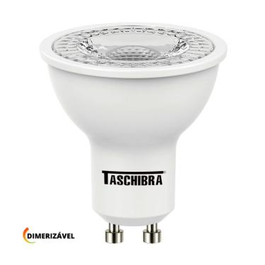 Imagem de Lâmpada Led Dicroica Mr16 Tdl 7w Dimerizável Taschibra 2700k Luz Quente