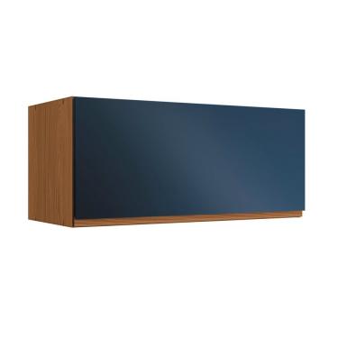 Imagem de Aéreo Basculante 1 Porta De 800mm De Madeira Canela- Azul