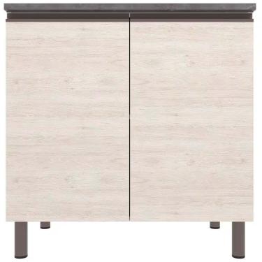 Imagem de Balcão Bartira Cristal Mdp 15mm Com 2 Portas E 1 Prateleira Freixo