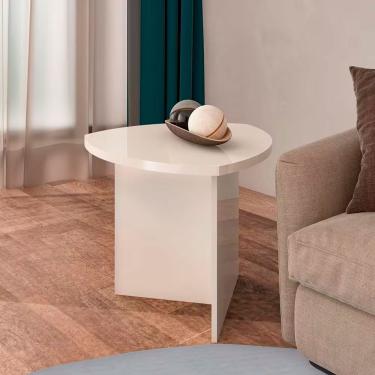 Imagem de Mesa De Centro Delta Com Tampo De 60x58 Cm Artely Off White