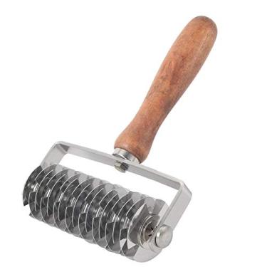 Imagem de Shipenophy Faca de aço inoxidável doméstica rolo de treliça cortador de massa utensílios de cozinha para cozinhar torta de biscoito Dought Pizza