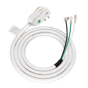 Imagem de WENGART Cabo De Alimentação Lcd Ac240V 15A 3600W 60Hz Extensão Para Ar Condicionado Nema5-15P Interruptor Detecção Corrente Fuga Listado Pela Ul Branco