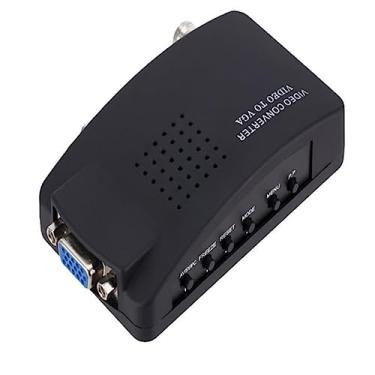 Imagem de SAIZHUO Conversor Bnc Para Vga - Adaptador Câmera De Cftv E Tv Com Entrada S-Video, Compatível Pal/Ntsc Dvr Dvd Player