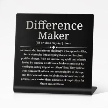 Imagem de PUVOXHO Definição De Criador Diferenças Em Decoração Mesa Escritório Aço Inoxidável, Presentes Agradecimento Para Mulheres, Homens, Chefes, Gerentes, Professores, Mentores, Conselheiros, Supervisore