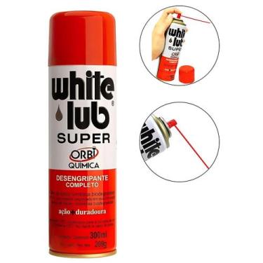 Imagem de Desengripante Antiferrugem Lubrificante Multiuso White Lub Super Orbi 