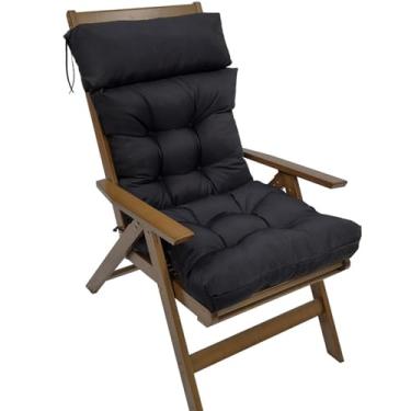 Imagem de Adirondack Chair Cushion, Lounge Cushion Anti-Slip Thickened High Back Patio Seat Pads, Waterproof Garden Cushion Set for Rocking Chair(B)