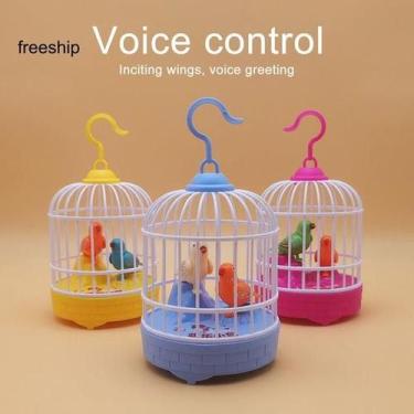 Imagem de Brinquedo Gaiola de Pássaros  Falante  Música E Luz Repete Fala(Recarr