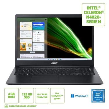 Imagem de Notebook Acer A315-34-c9wh Intel Celeron N4020 4gb Ssd128gb 15.6 FHD I